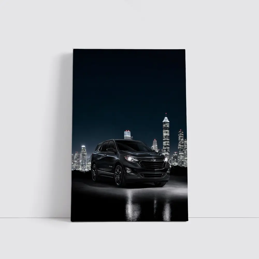 Chevrolet Equinox Black SUV City Night – Wall Art