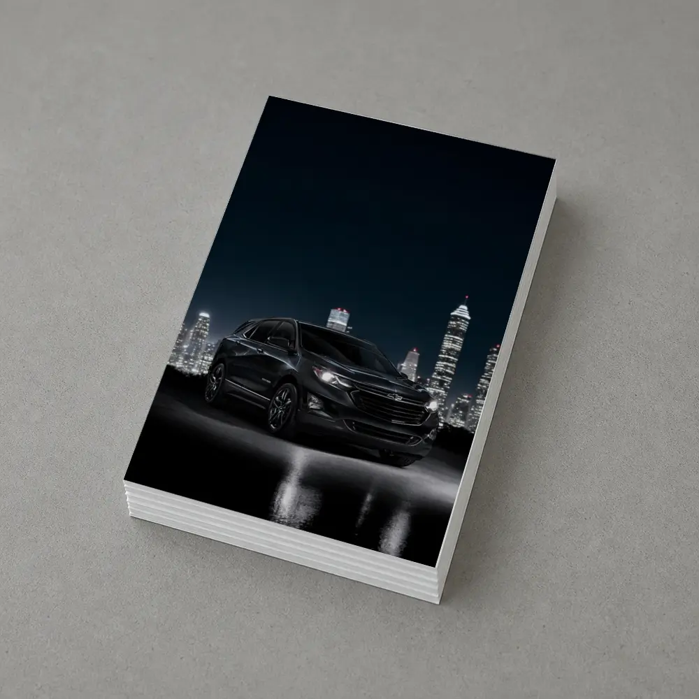 Chevrolet Equinox Black SUV City Night – Postcards