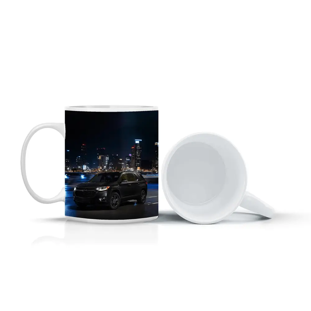 Chevrolet Traverse Black SUV City Night – Mugs