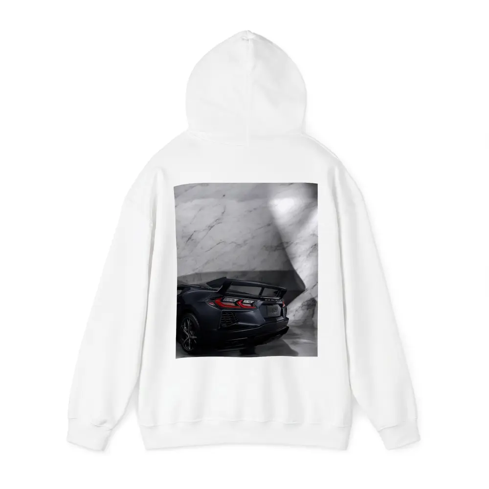 Chevrolet Corvette Black Rear Marble Setting – Hoodies