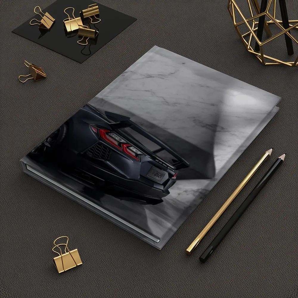 Chevrolet Corvette Black Rear Marble Setting – Notebooks