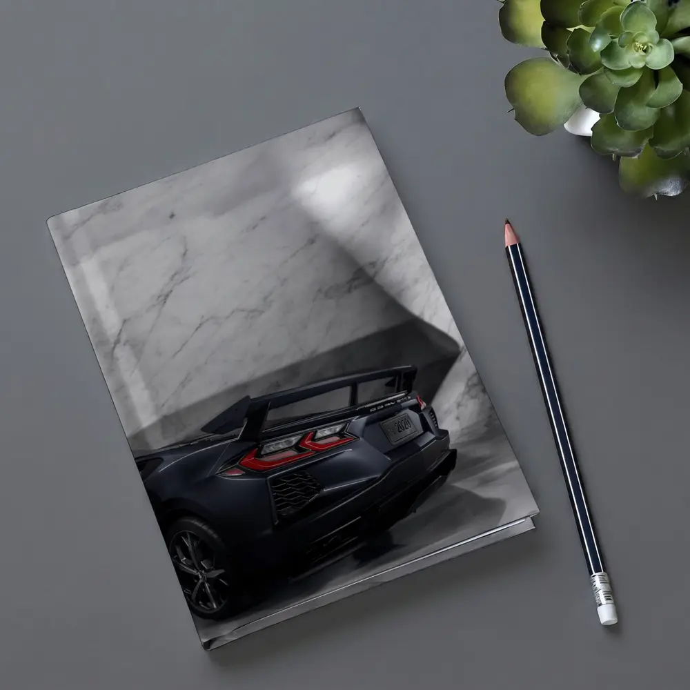 Chevrolet Corvette Black Rear Marble Setting – Notebooks
