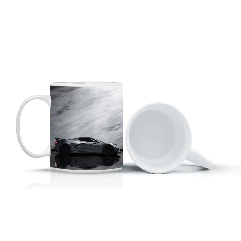 Chevrolet Corvette Silver Marble Studio Shot – Mugs