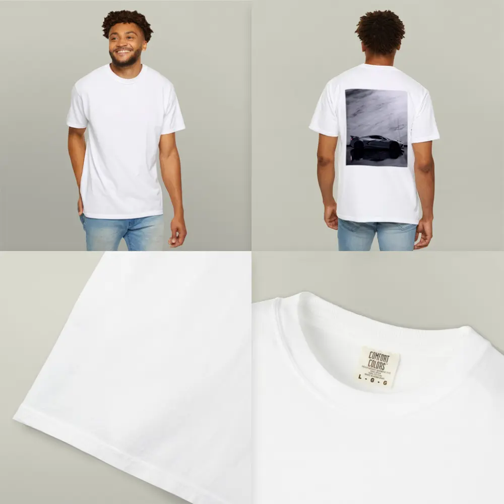 Chevrolet Corvette Silver Marble Studio Shot – T-Shirts