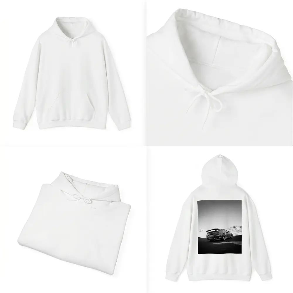 Chevrolet Camaro Black White Mountain Road – Hoodies