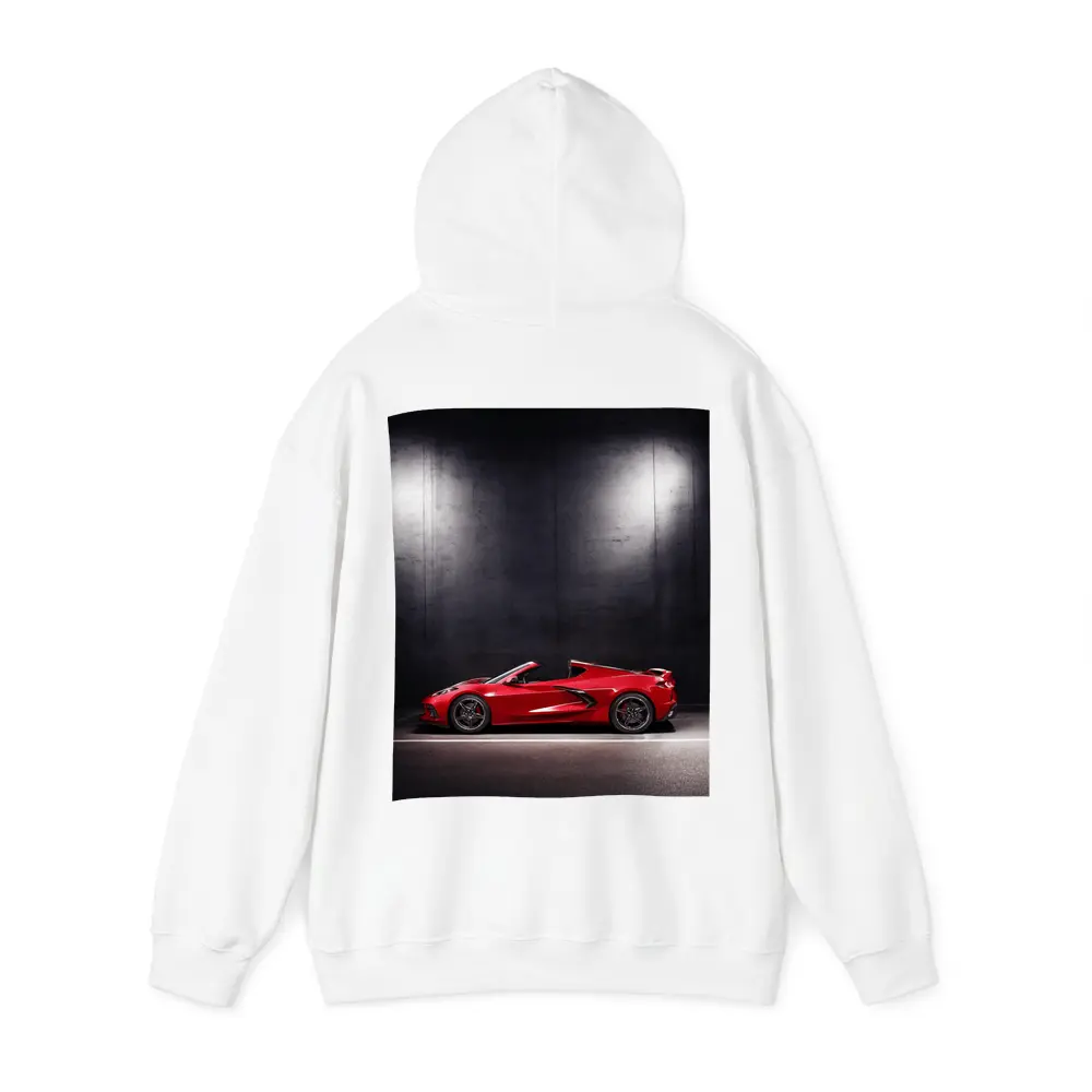 Chevrolet Corvette Red Sports Car Dark Studio – Hoodies