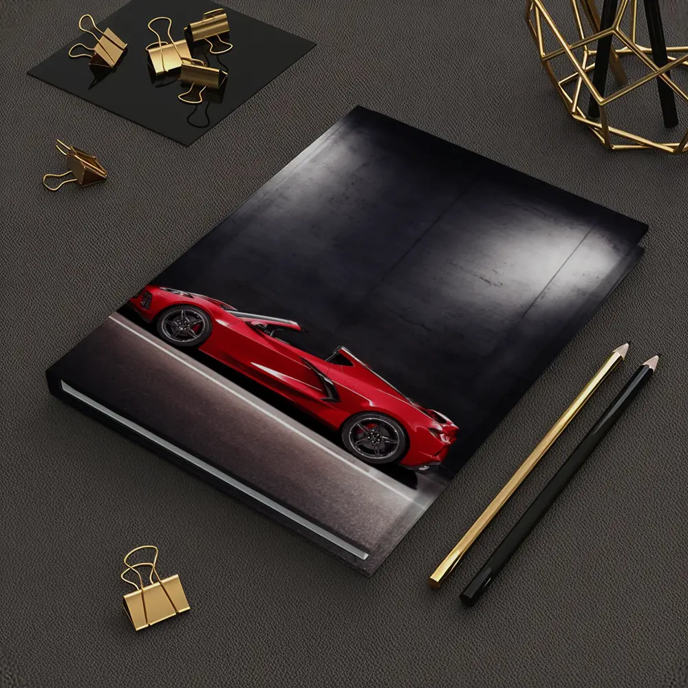Chevrolet Corvette Red Sports Car Dark Studio – Notebooks