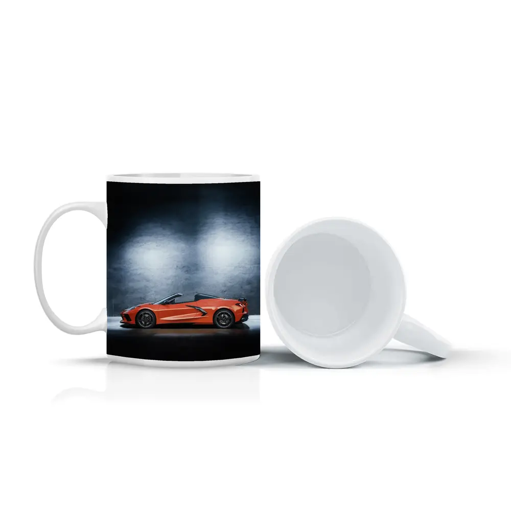 Chevrolet Corvette Convertible Orange Studio Shot – Mugs