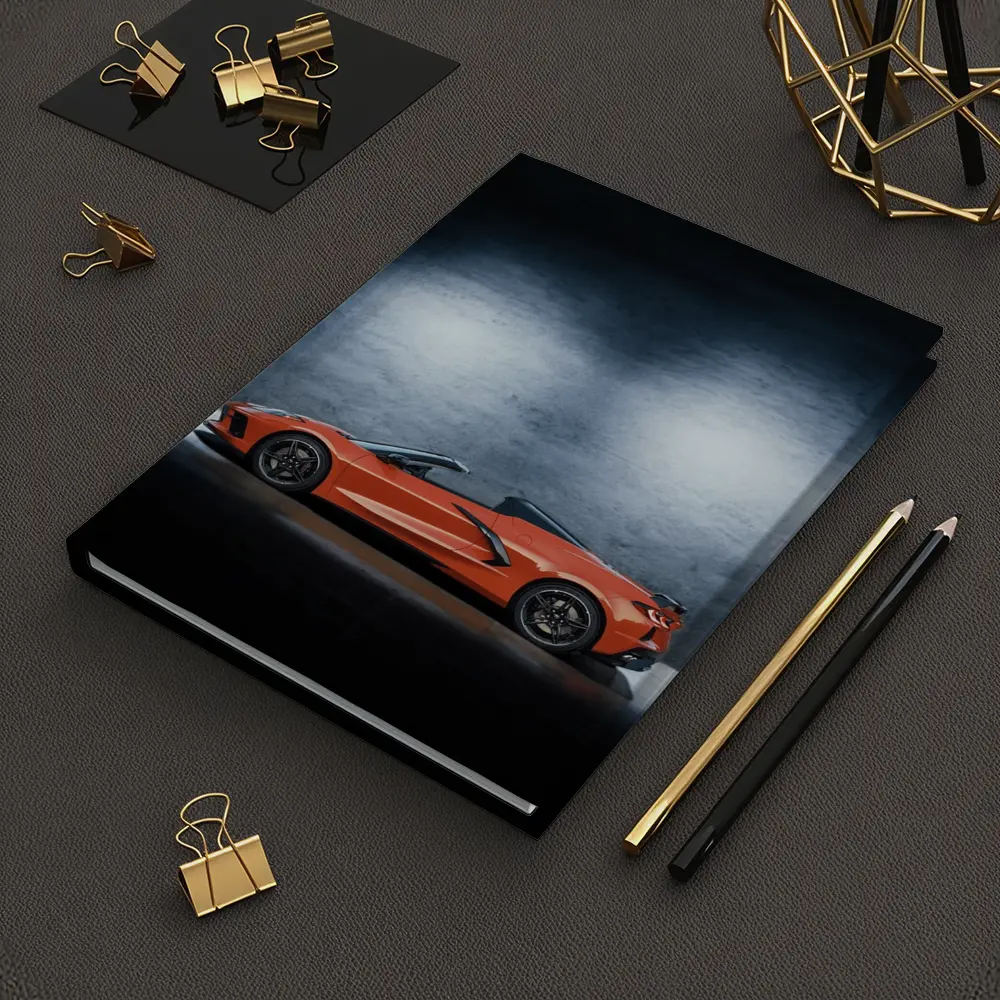 Chevrolet Corvette Convertible Orange Studio Shot – Notebooks