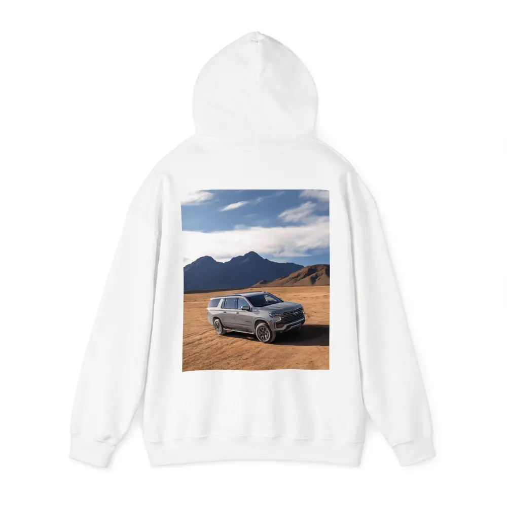 Chevrolet Suburban Desert Mountains Landscape – Hoodies