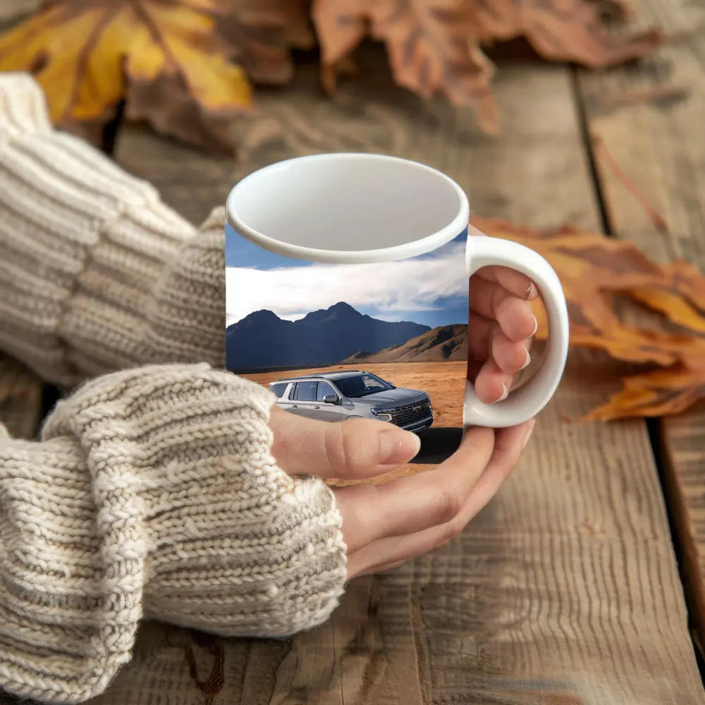 Chevrolet Suburban Desert Mountains Landscape – Mugs