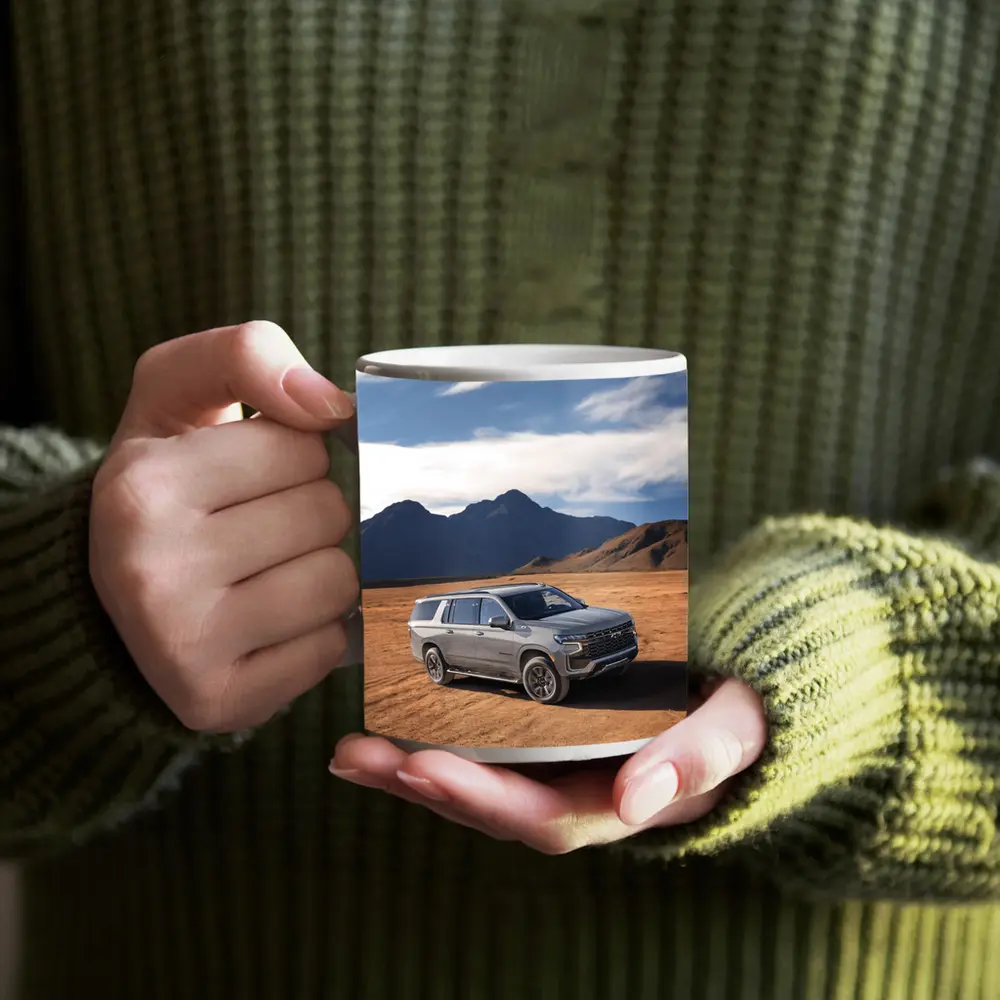 Chevrolet Suburban Desert Mountains Landscape – Mugs