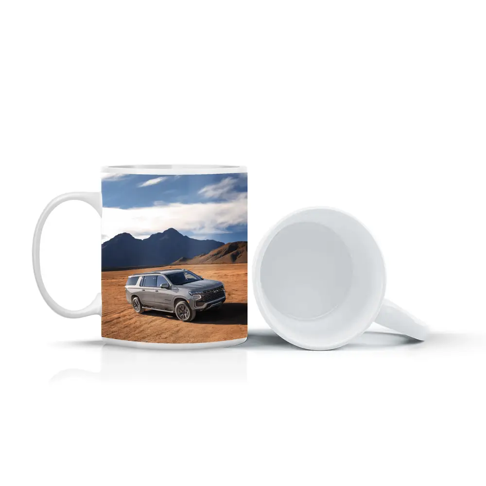 Chevrolet Suburban Desert Mountains Landscape – Mugs