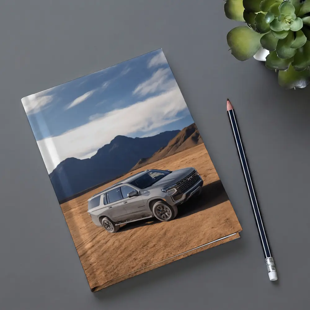 Chevrolet Suburban Desert Mountains Landscape – Notebooks
