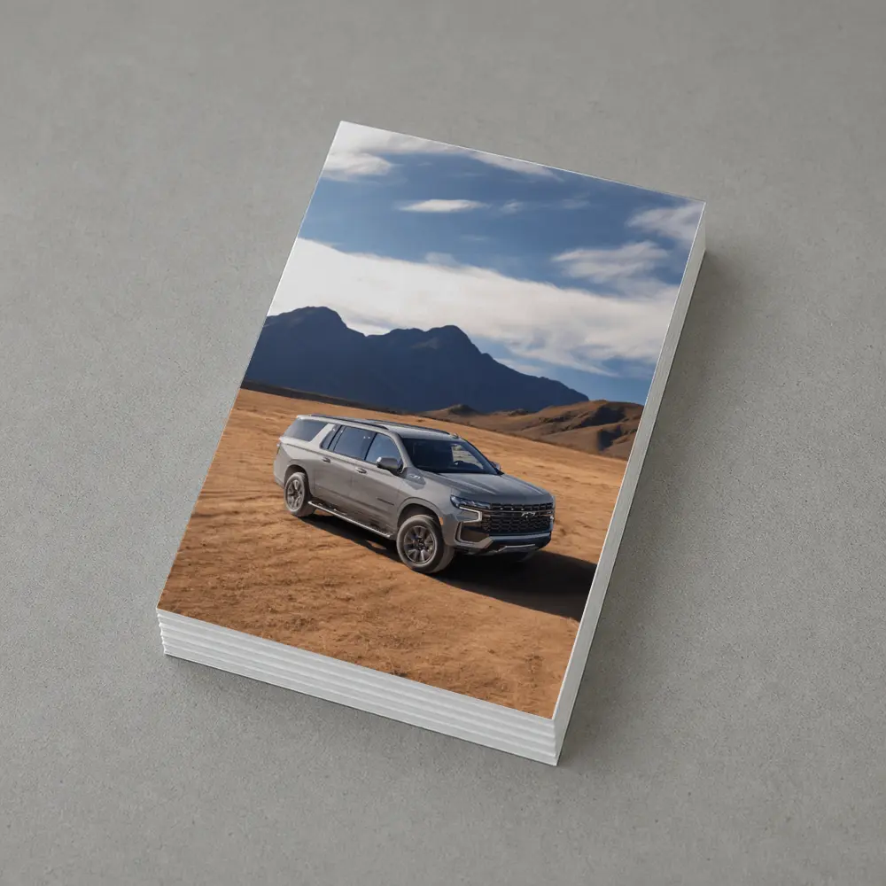 Chevrolet Suburban Desert Mountains Landscape – Postcards