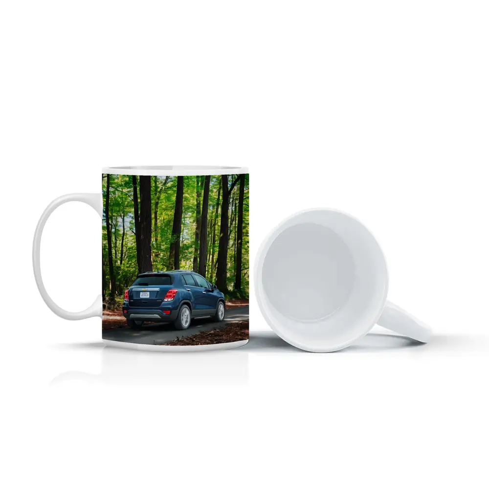 Chevrolet Trax Blue SUV Forest Road – Mugs
