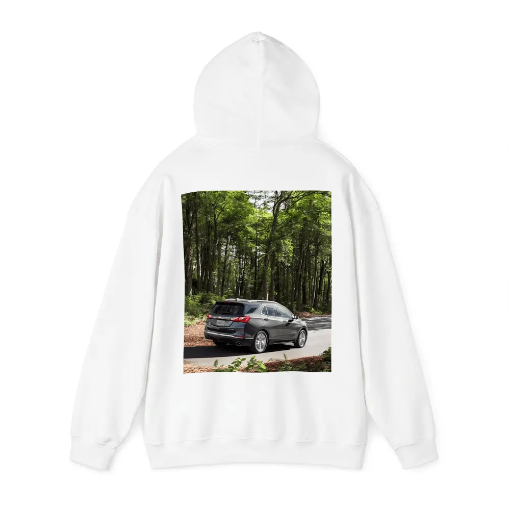 Chevrolet Equinox SUV Driving Through Forest Road – Hoodies