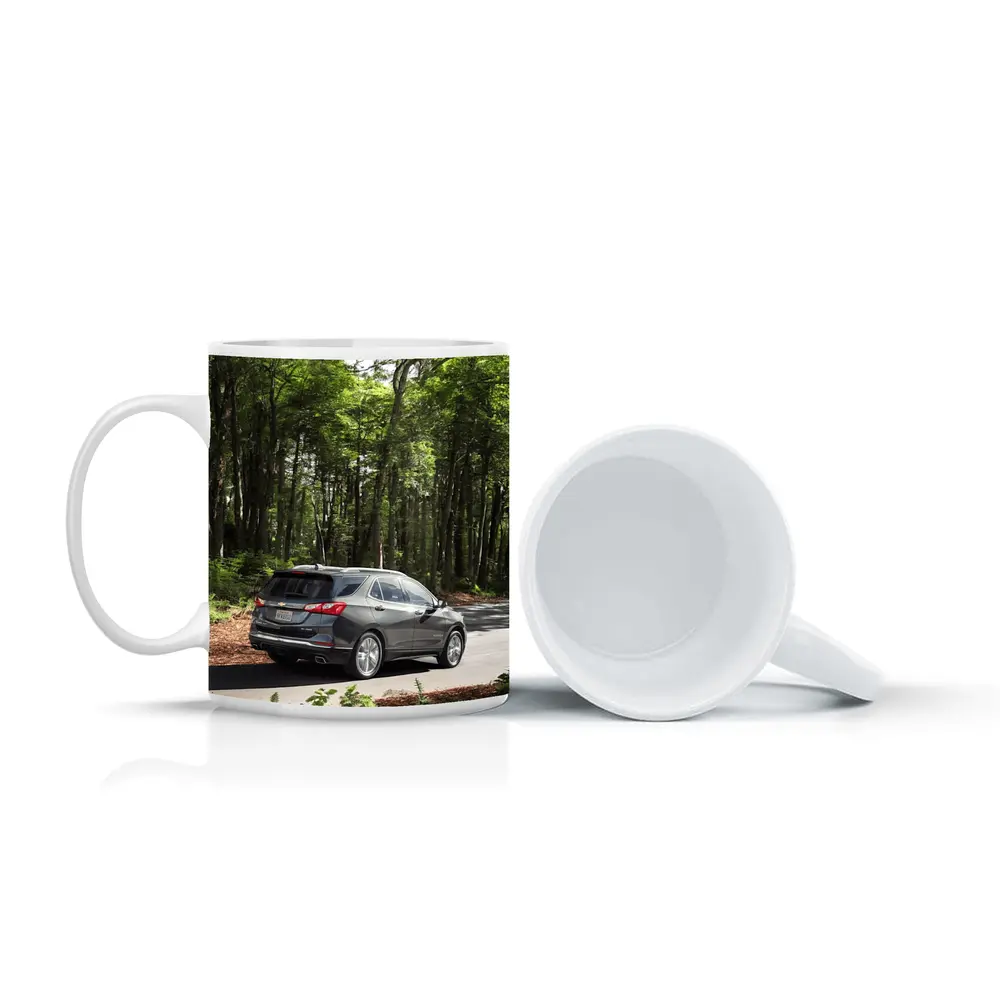 Chevrolet Equinox SUV Driving Through Forest Road – Mugs