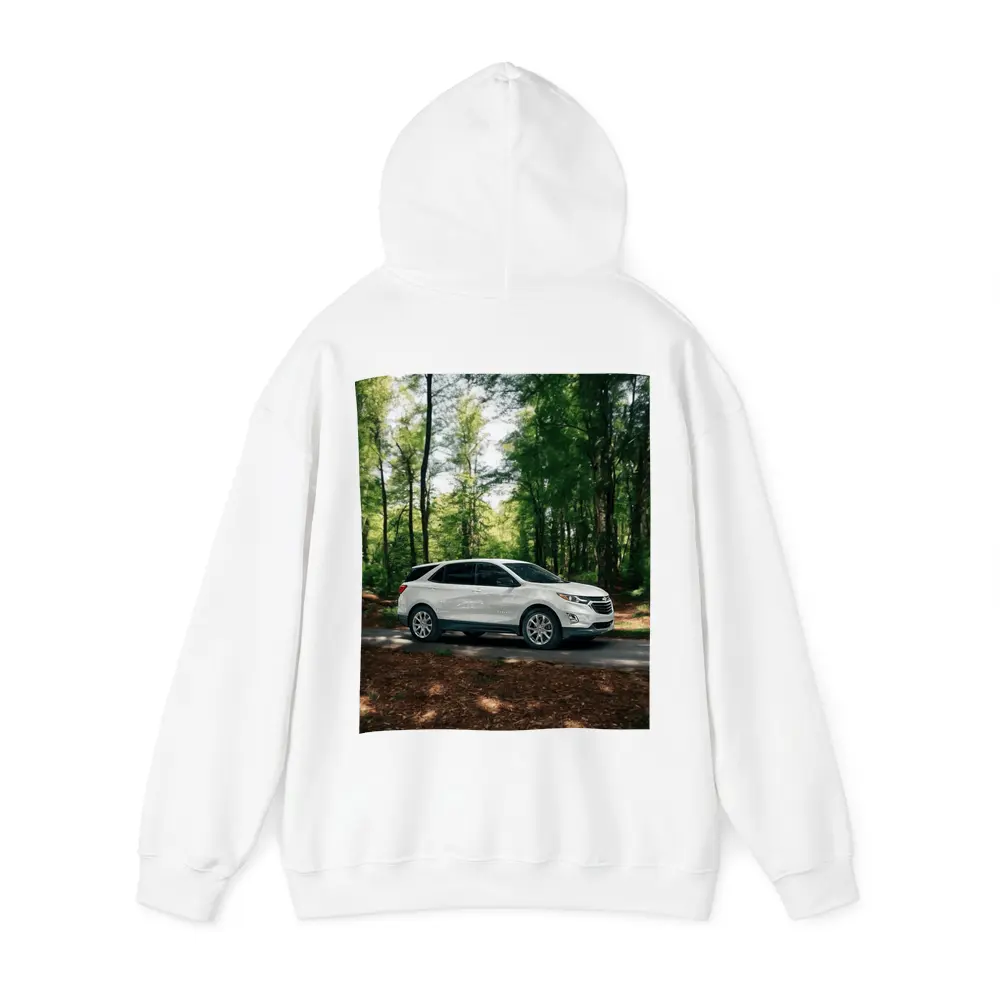 Chevrolet Equinox White SUV Forest Road – Hoodies