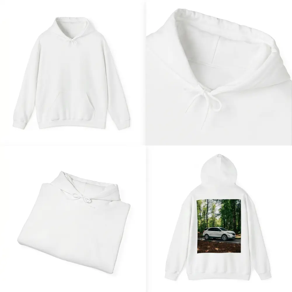 Chevrolet Equinox White SUV Forest Road – Hoodies