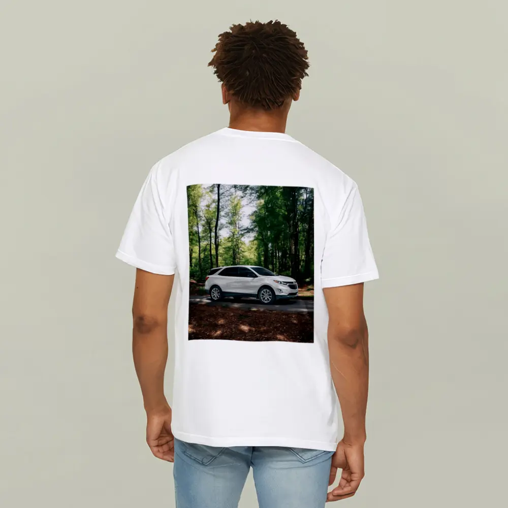 Chevrolet Equinox White SUV Forest Road – T-Shirts