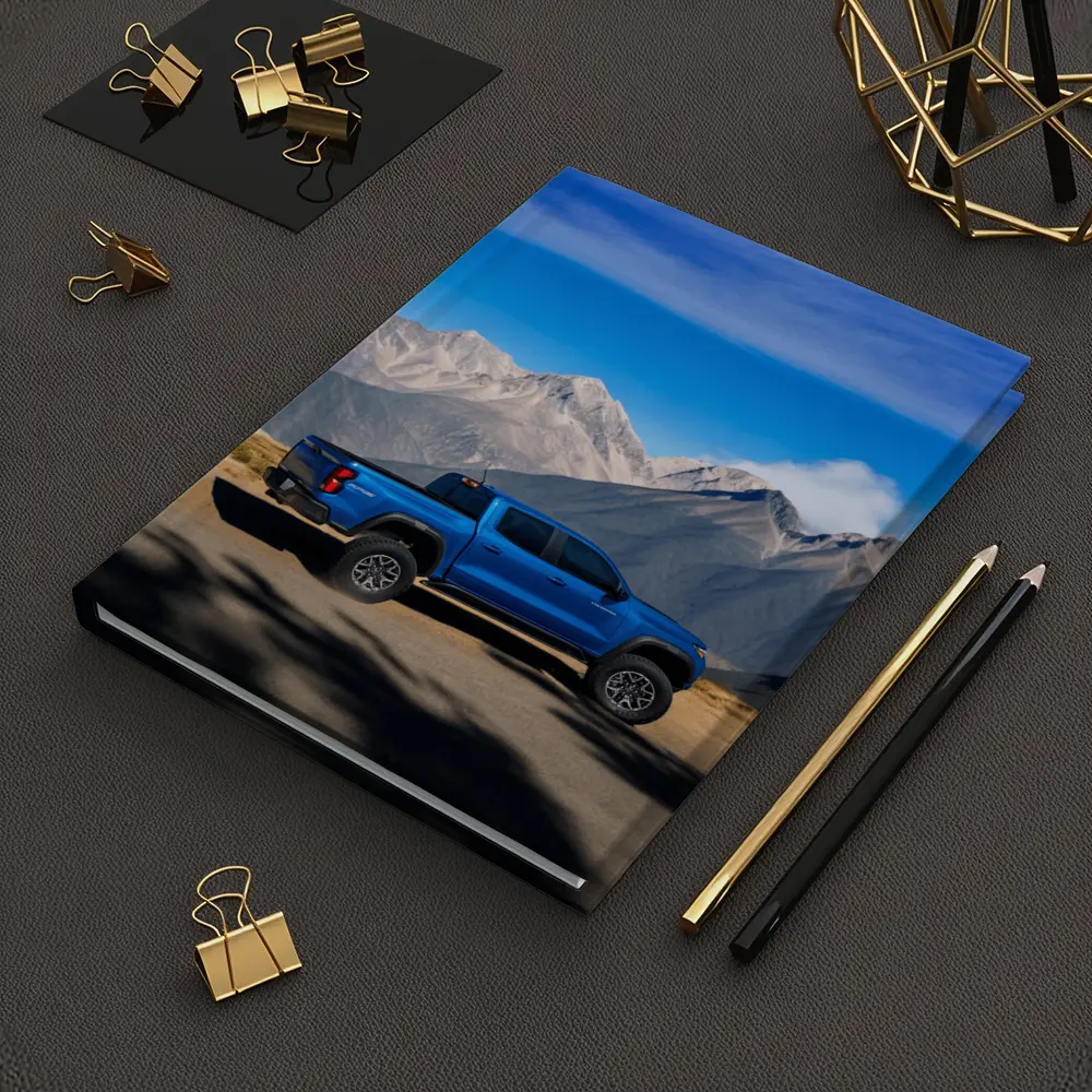 Chevrolet Colorado Blue Truck Mountain Backdrop – Notebooks