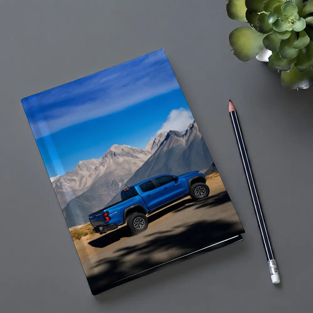 Chevrolet Colorado Blue Truck Mountain Backdrop – Notebooks