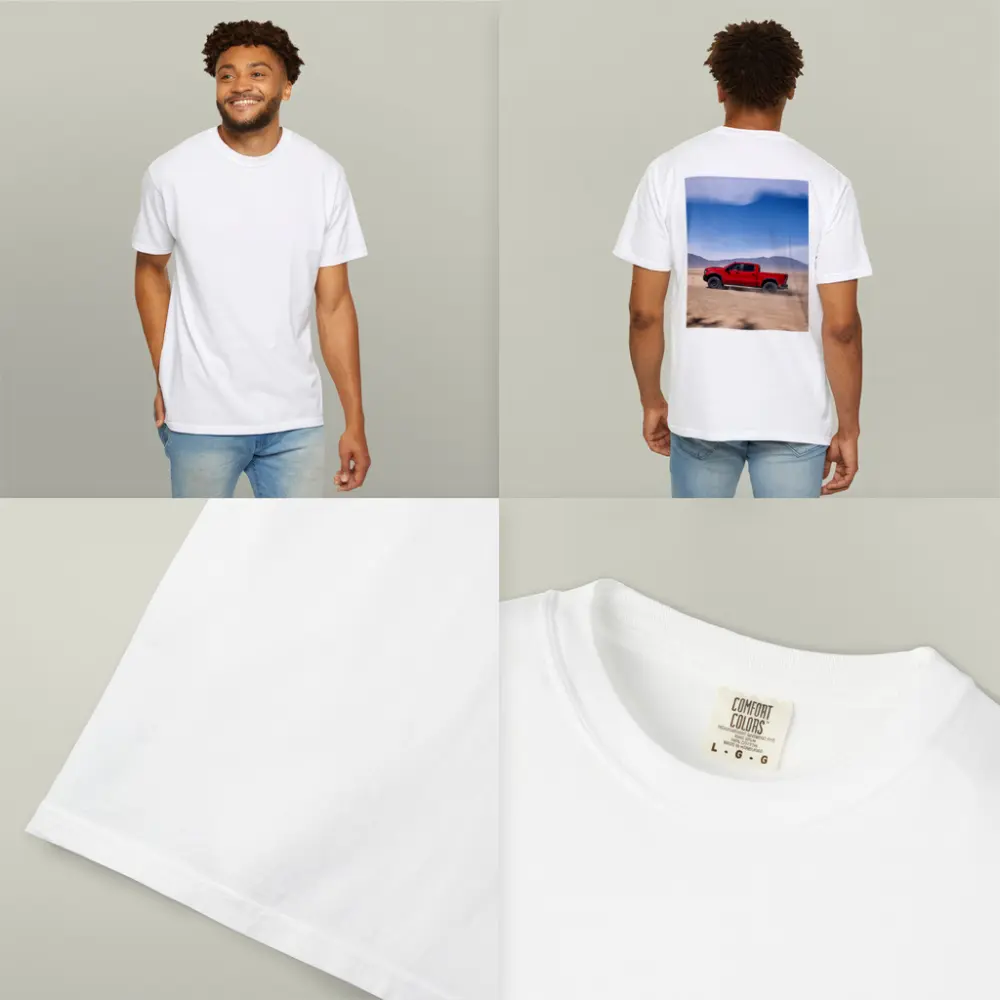 Chevrolet Silverado Red Truck Desert Landscape – T-Shirts