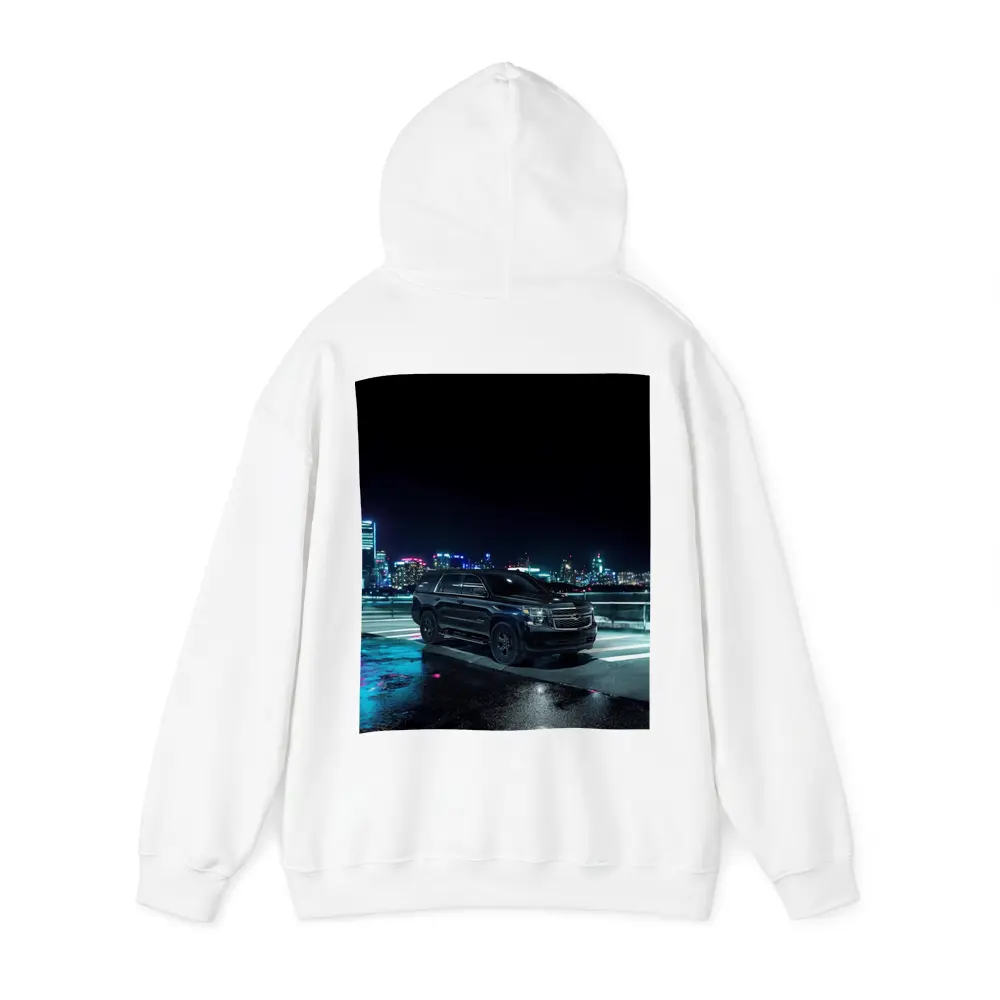 Chevrolet Tahoe Black SUV City Night – Hoodies