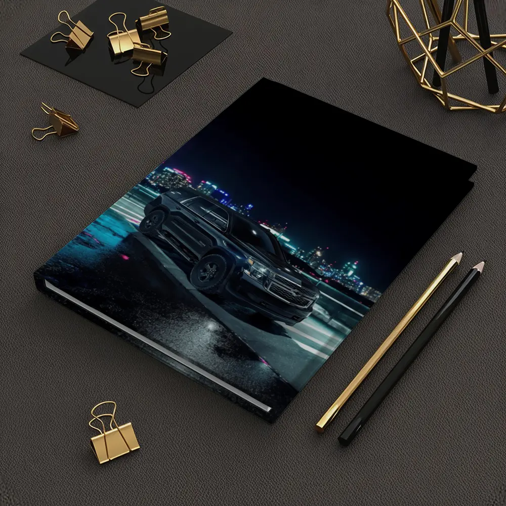 Chevrolet Tahoe Black SUV City Night – Notebooks