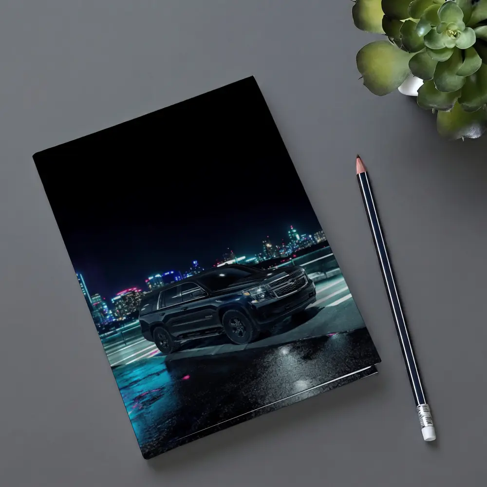 Chevrolet Tahoe Black SUV City Night – Notebooks