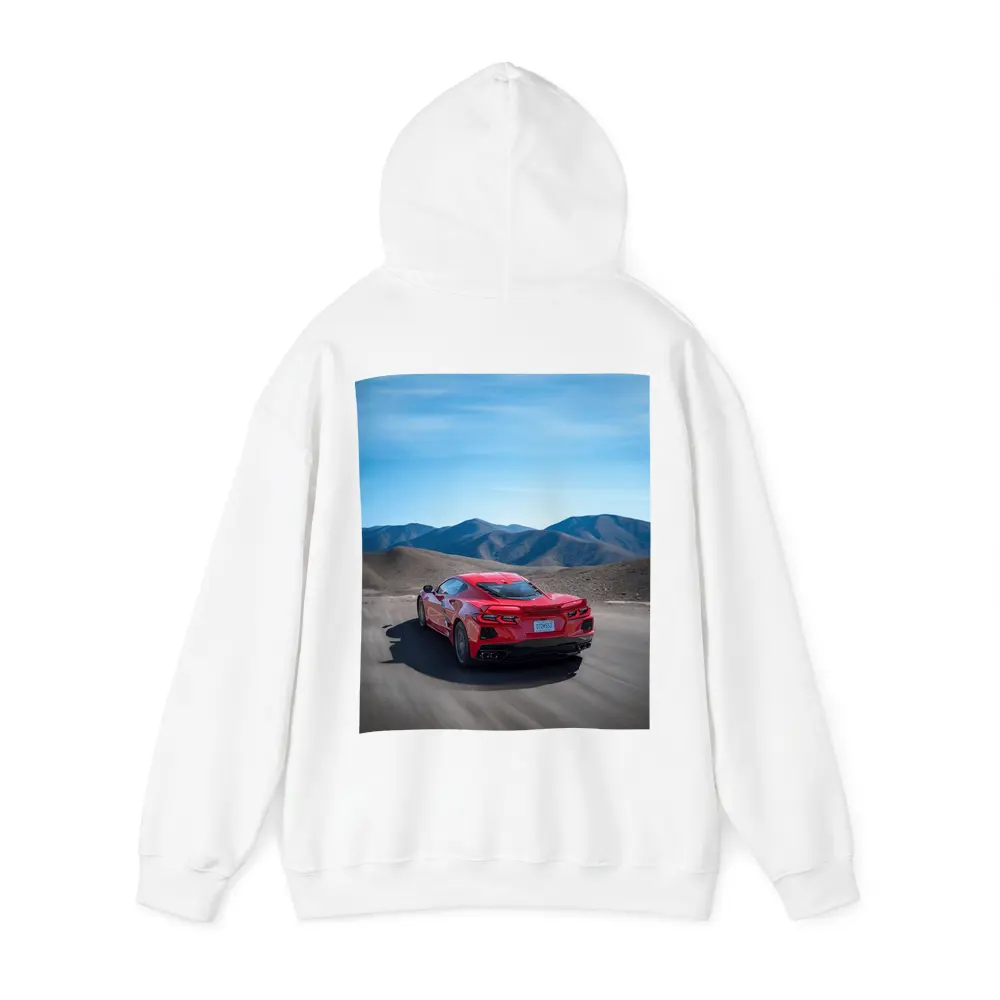 Chevrolet Corvette Red Desert Mountain Road – Hoodies