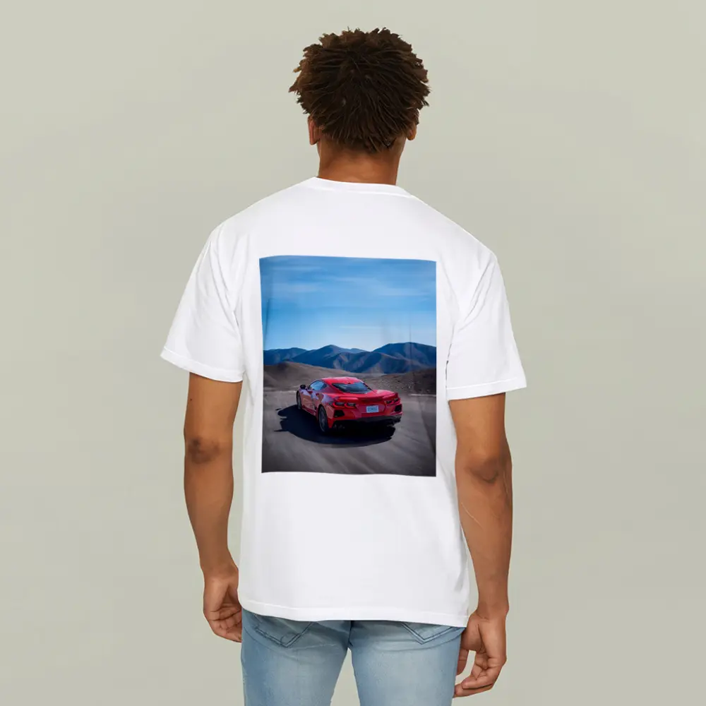 Chevrolet Corvette Red Desert Mountain Road – T-Shirts