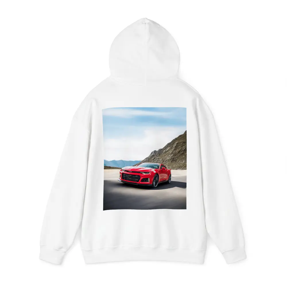 Red Chevrolet Camaro ZL1 Mountain Road – Hoodies