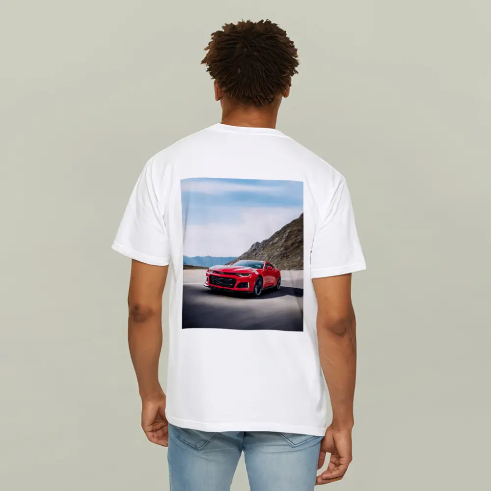Red Chevrolet Camaro ZL1 Mountain Road – T-Shirts