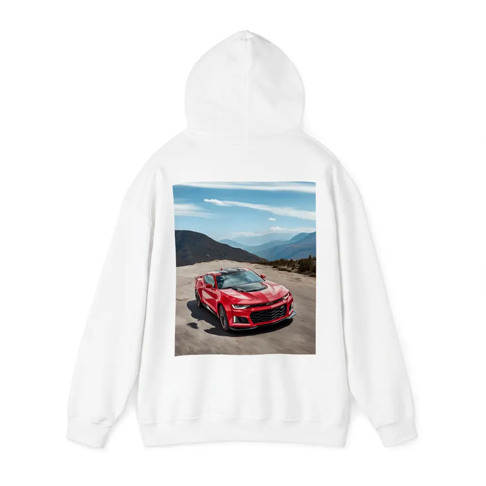 Red Chevrolet Camaro ZL1 Mountain Road – Hoodies