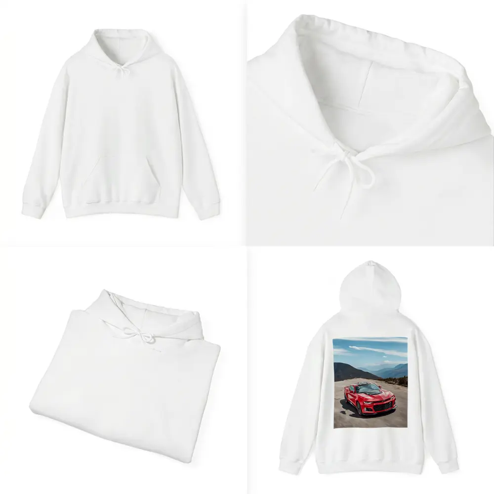 Red Chevrolet Camaro ZL1 Mountain Road – Hoodies