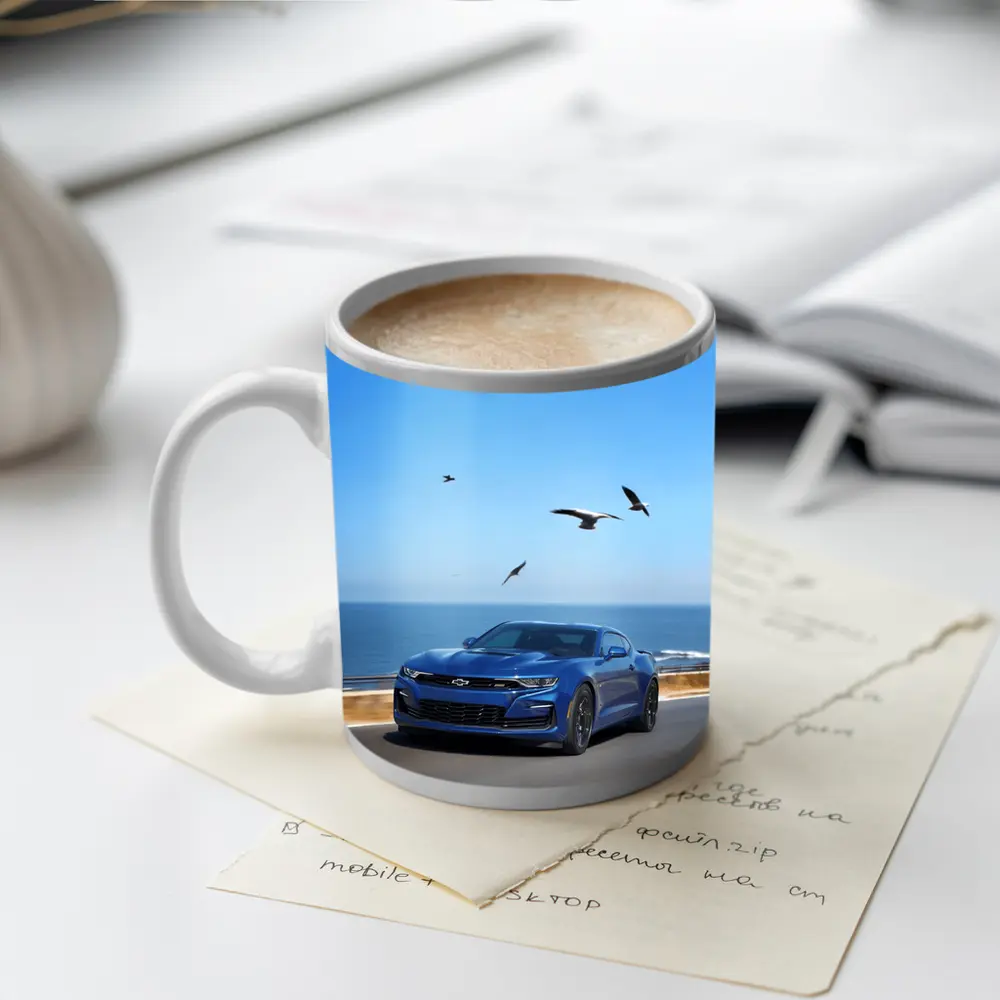 Chevrolet Camaro Blue Coastal Highway Drive – Mugs