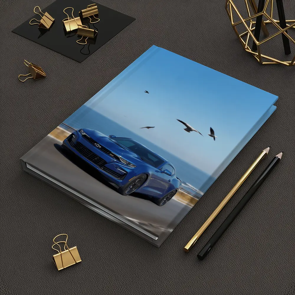 Chevrolet Camaro Blue Coastal Highway Drive – Notebooks