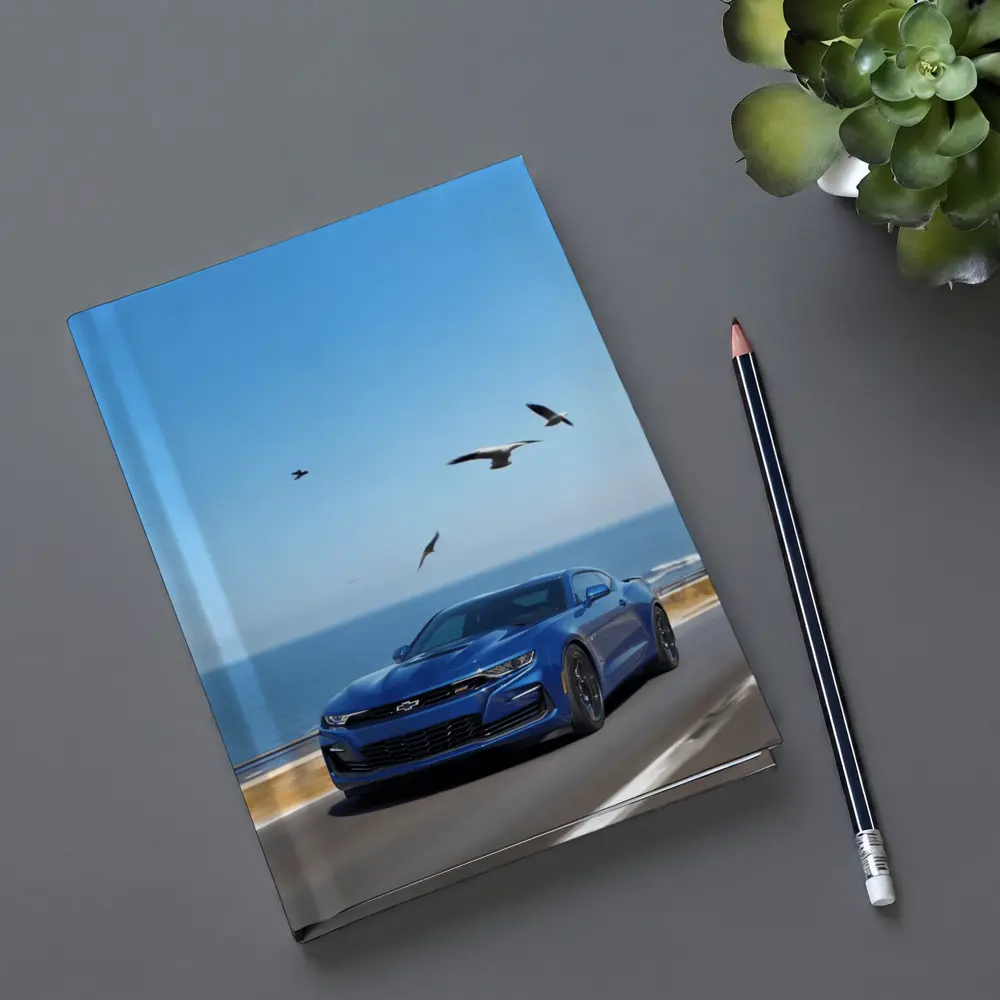 Chevrolet Camaro Blue Coastal Highway Drive – Notebooks