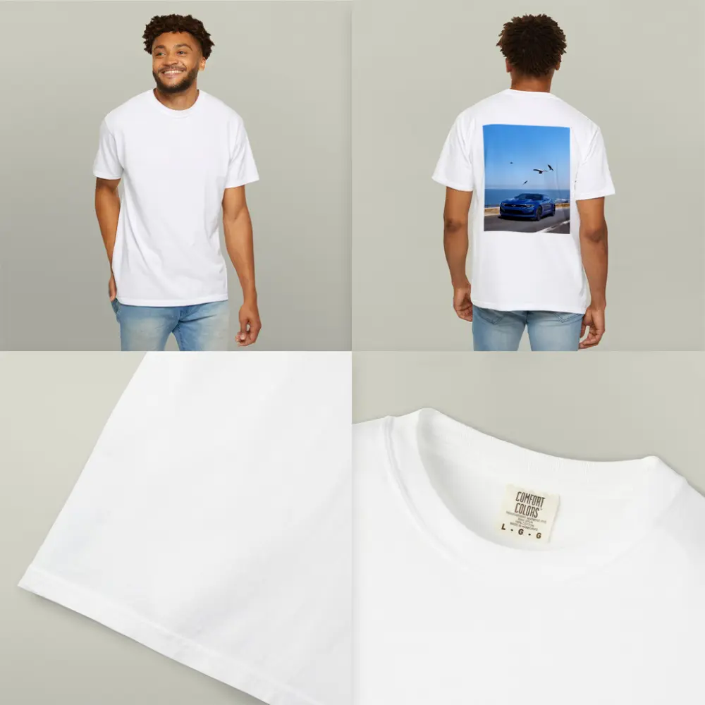 Chevrolet Camaro Blue Coastal Highway Drive – T-Shirts