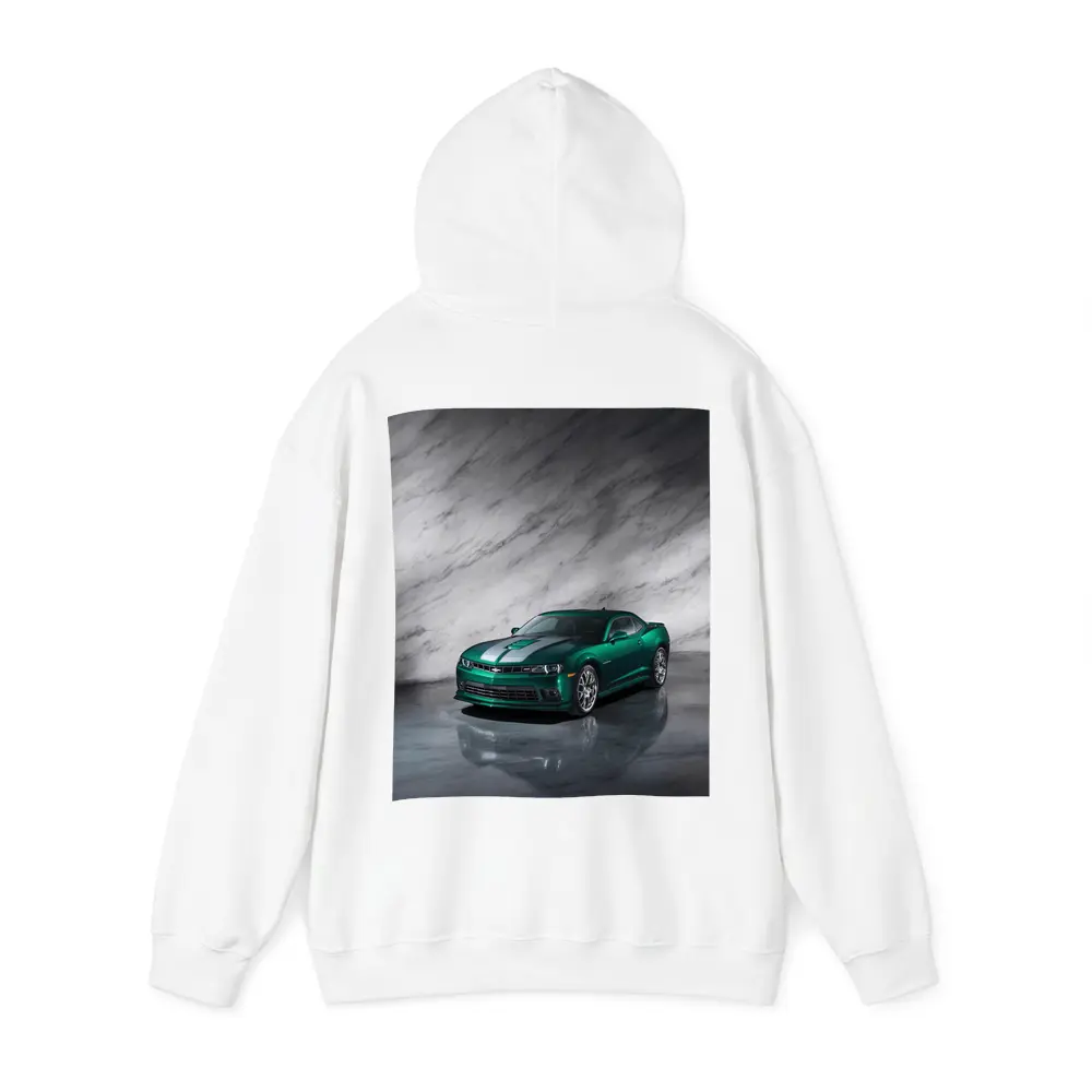 Chevrolet Camaro Green on Marble Background – Hoodies