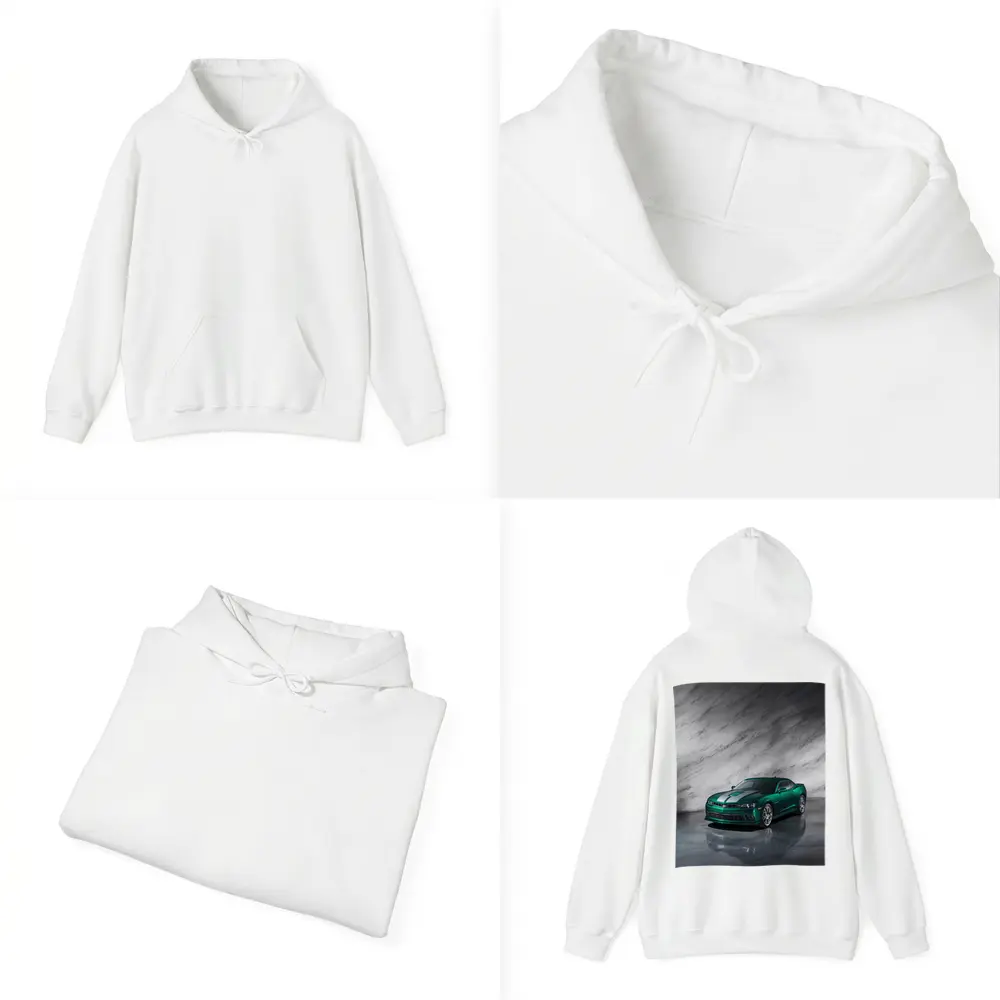 Chevrolet Camaro Green on Marble Background – Hoodies