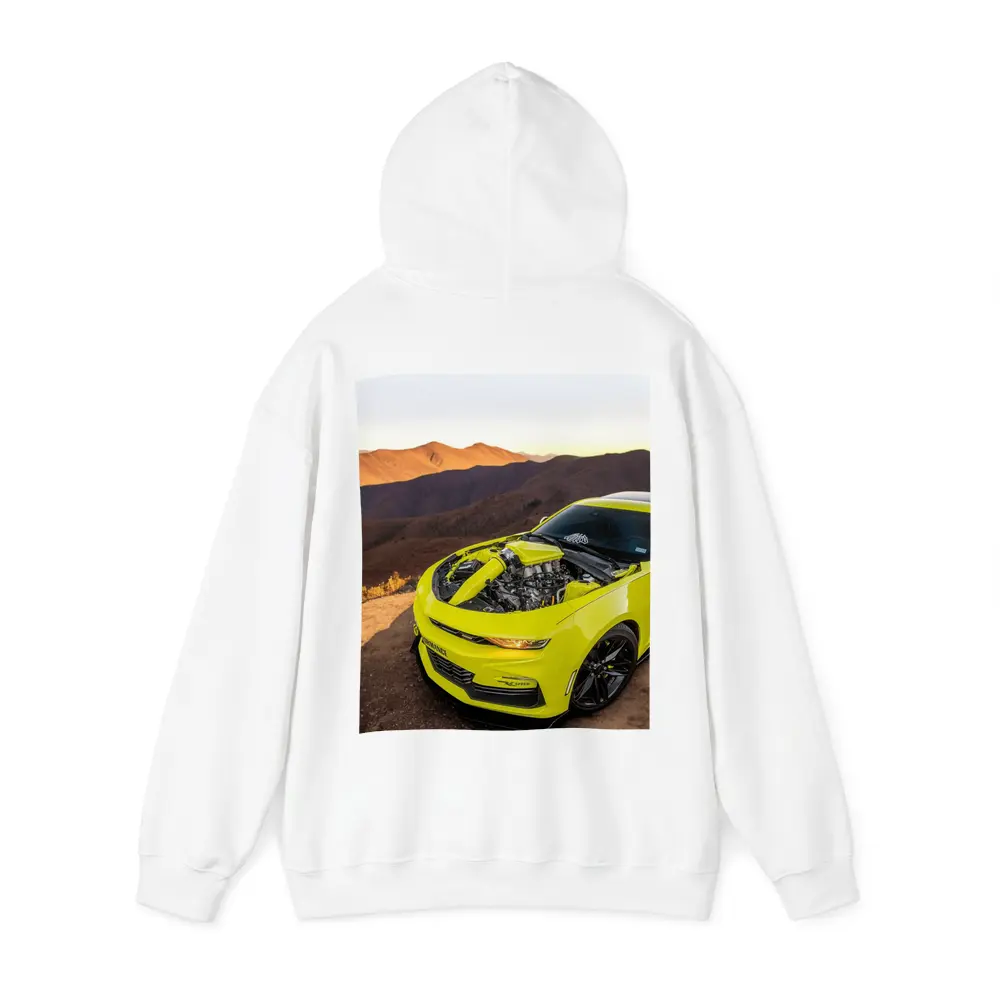 Chevrolet Camaro Yellow Engine Mountain Desert – Hoodies