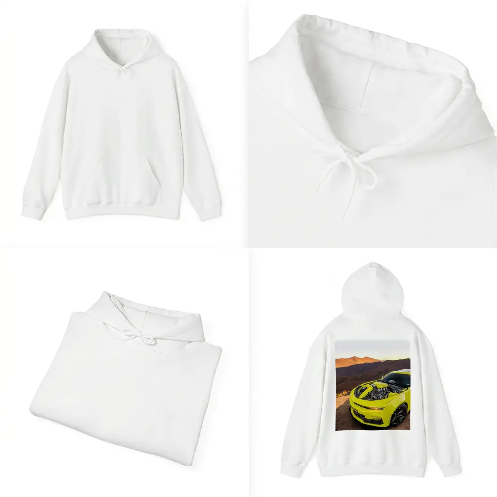 Chevrolet Camaro Yellow Engine Mountain Desert – Hoodies
