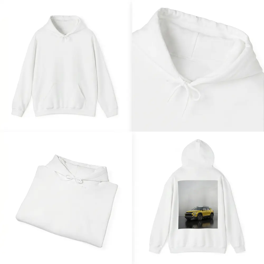 Chevrolet Trailblazer Yellow SUV Studio Shot – Hoodies