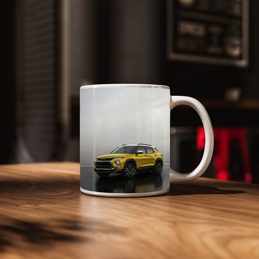 Chevrolet Trailblazer Yellow SUV Studio Shot – Mugs