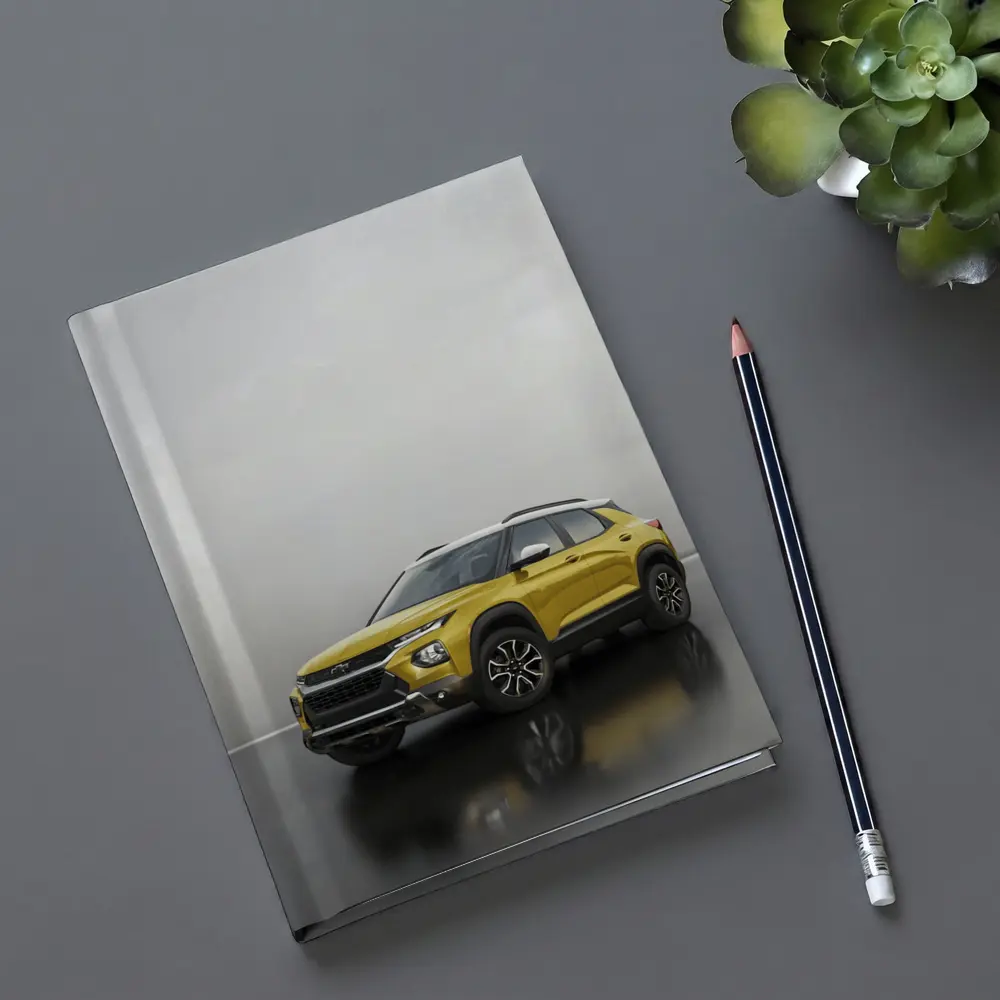 Chevrolet Trailblazer Yellow SUV Studio Shot – Notebooks