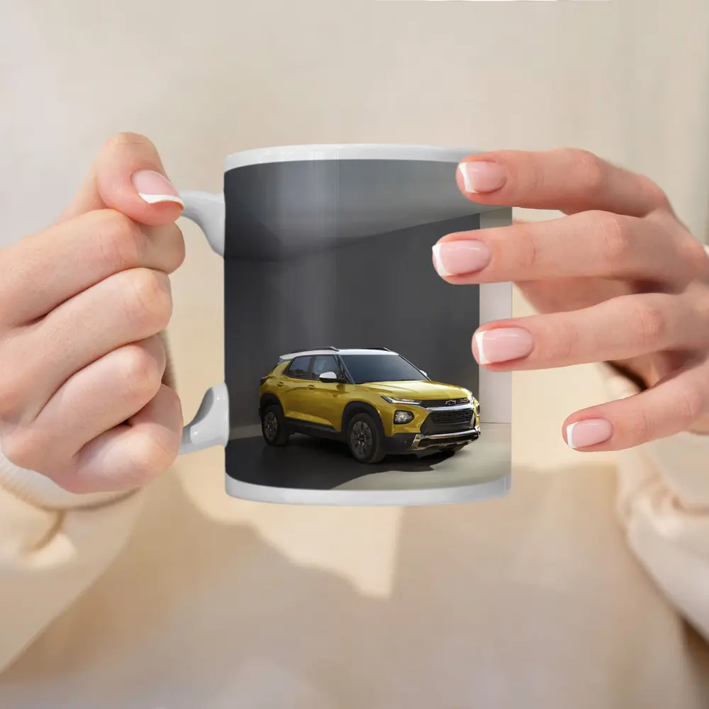 Chevrolet Trailblazer Yellow SUV Studio Shot – Mugs