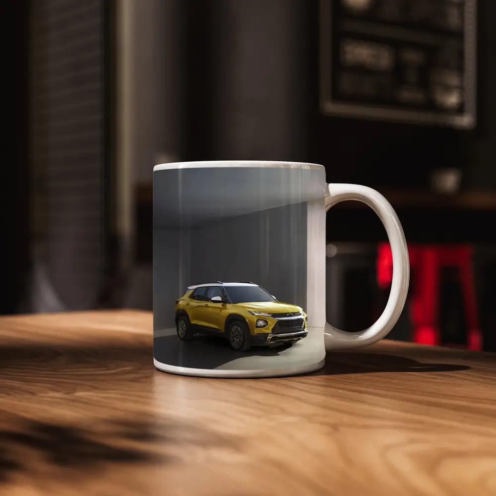 Chevrolet Trailblazer Yellow SUV Studio Shot – Mugs